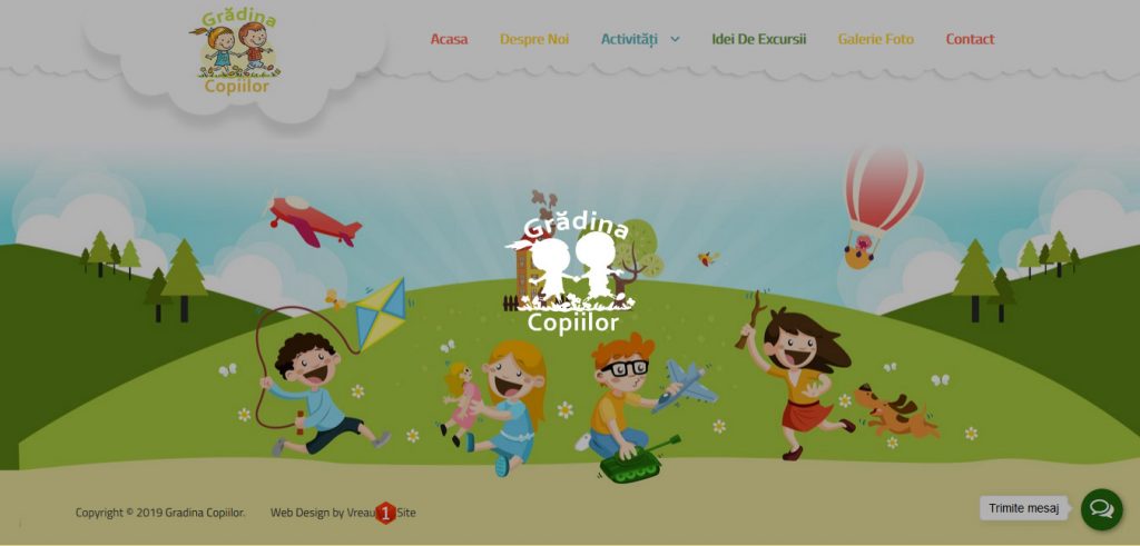 Web design site Gradina Copiilor
